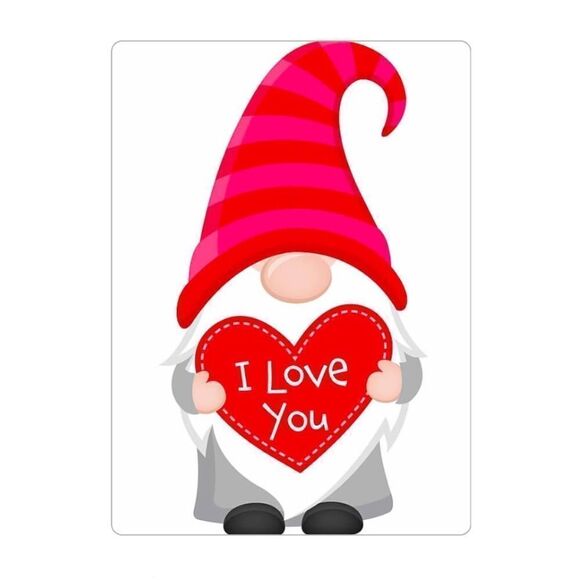 Cute Gnome Valentine's Magnet - Picture 1 of 3